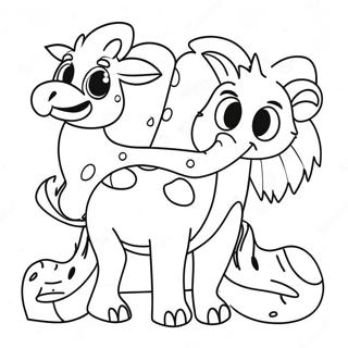 Fun Animal Coloring Page To Print 70874-56808