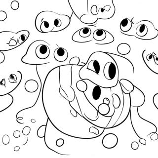 Colorful M M Characters Coloring Page 7087-5769