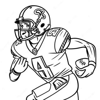 Alvin Kamara Action Pose Coloring Page 70883-56803