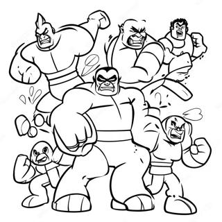 Exciting Rumble Movie Characters Coloring Page 70894-56813