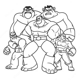 Exciting Rumble Movie Characters Coloring Page 70894-56814