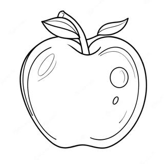 Shiny Red Apple Coloring Page 70904-56825