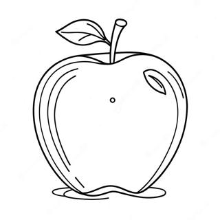 Shiny Red Apple Coloring Page 70904-56826