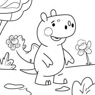 Peppa Pig Dinosaur Adventure Coloring Page 70913-56830