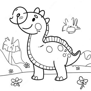 Peppa Pig Dinosaur Adventure Coloring Page 70913-56832