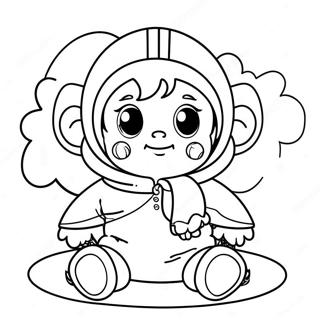 Baby In Yellow Costume Coloring Page 70923-56833