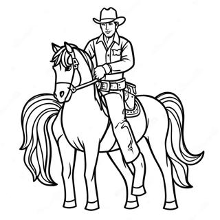 Western Horse Coloring Pages