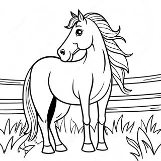 Western Horse Coloring Page 70933-56847