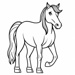 Western Horse Coloring Page 70933-56848