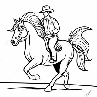 Galloping Western Horse Coloring Page 70934-56852