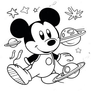 Mickey Mouse Clubhouse Space Adventure Coloring Pages