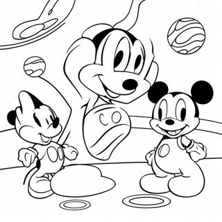 Mickey Mouse Clubhouse Space Adventure Coloring Page 70953-56875