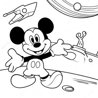 Mickey Mouse Clubhouse Space Adventure Coloring Page 70953-56876