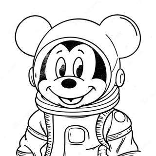 Mickey Mouse Clubhouse Space Adventure Coloring Pages