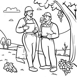 Parable Of The Workers In The Vineyard Coloring Page 70963-56868