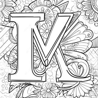 Letter V Coloring Page 7096-5766