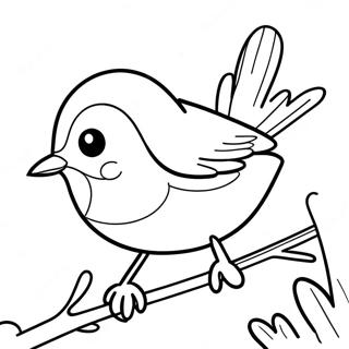 Robin In Action Coloring Page 70974-56881