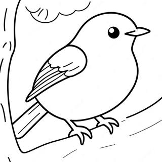 Robin In Action Coloring Page 70974-56883