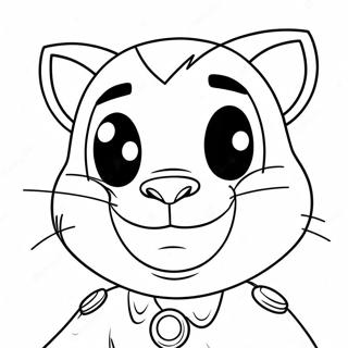 Talking Tom In Superhero Costume Coloring Page 71014-56914