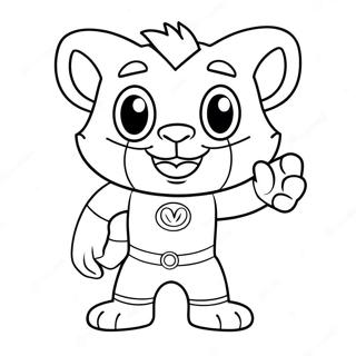 Talking Tom In Superhero Costume Coloring Page 71014-56916