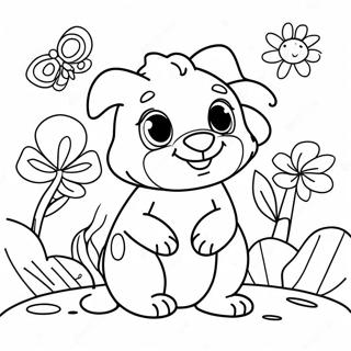 Have A Great Day Happy Animals Coloring Page 71024-56924