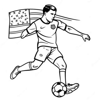 Usa Soccer Coloring Pages