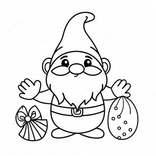 Christmas Gnome Coloring Pages