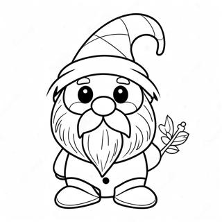 Christmas Gnome Coloring Page 7106-5778