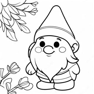 Christmas Gnome Coloring Page 7106-5779