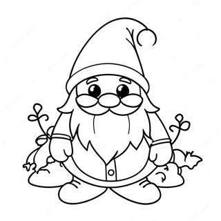 Christmas Gnome Coloring Page 7106-5780