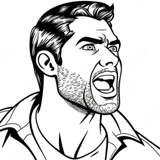 Derek Hale Howling Coloring Page 71094-56980