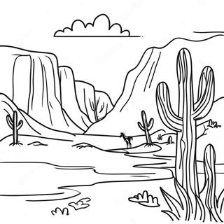 Western Landscape Coloring Page 71113-56986