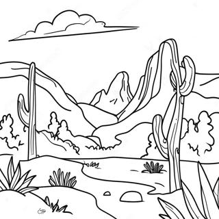 Western Landscape Coloring Page 71113-56987