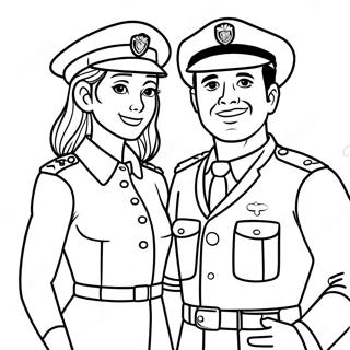 Adventurous Officer Buckle And Gloria Coloring Page 71124-57004