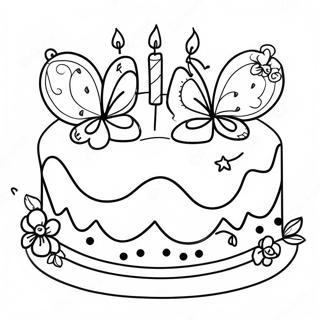 Sweet 16 Birthday Cake Coloring Page 71143-57015