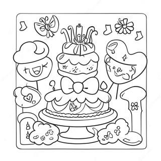 Elegant Sweet 16 Party Decorations Coloring Page 71144-57021