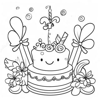 Elegant Sweet 16 Party Decorations Coloring Page 71144-57022