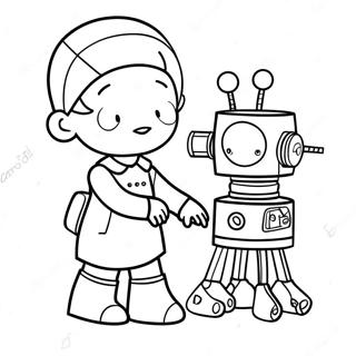 Creative Rosie Revere Building A Robot Coloring Page 71154-57028