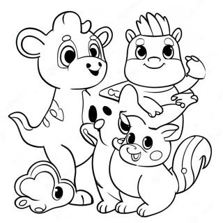 Rhyming Coloring Pages