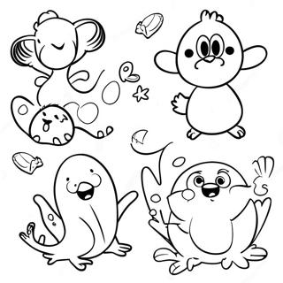 Rhyming Coloring Page With Fun Animals 71163-57032