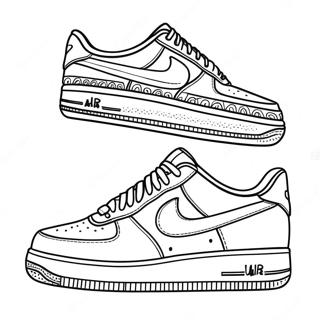 Air Force 1 Sneaker Coloring Page 7116-5792