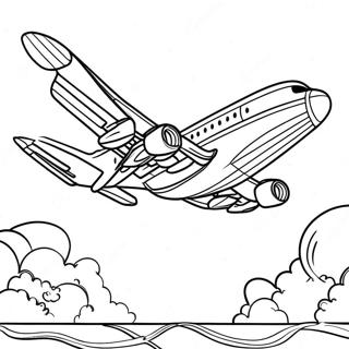 Air Force 1 In Flight Coloring Page 7117-5786