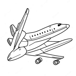 Air Force 1 In Flight Coloring Page 7117-5787