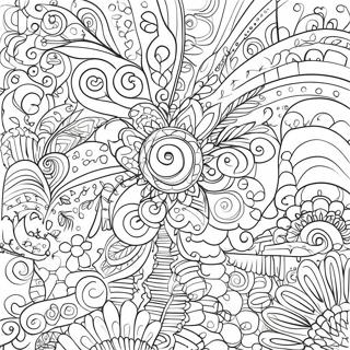 Colorful Psychedelic Patterns Coloring Page 71194-57064