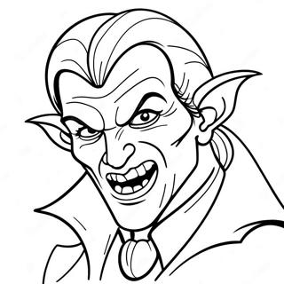 Creepy Demon Vampire In Shadows Coloring Page 71204-57069