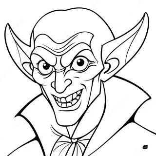 Creepy Demon Vampire In Shadows Coloring Page 71204-57070