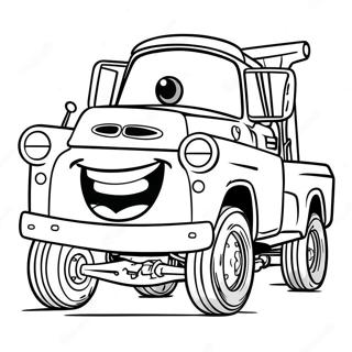 Mater With A Big Smile Coloring Page 71234-57086