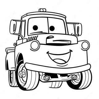 Mater With A Big Smile Coloring Page 71234-57088