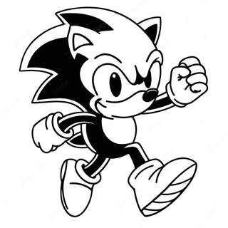 Sonic The Hedgehog Running Fast Coloring Page 71254-57101