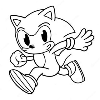 Sonic The Hedgehog Running Fast Coloring Page 71254-57104